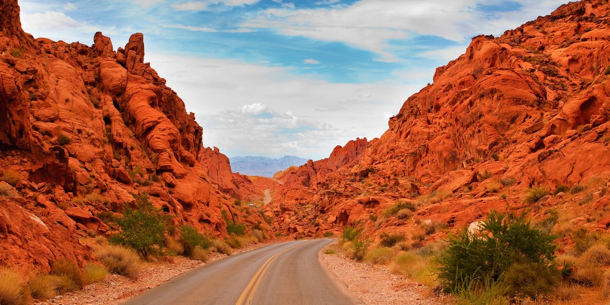 Con đường ở thung lũng Nevada