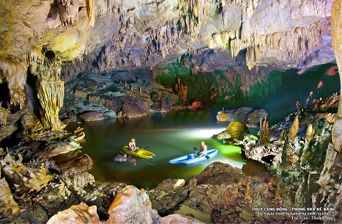 Chèo thuyền Kayak ở Quảng Bình Chèo thuyền Kayak ở Quảng Bình