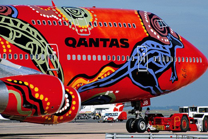 Chiếc máy bay của hãng Qantas