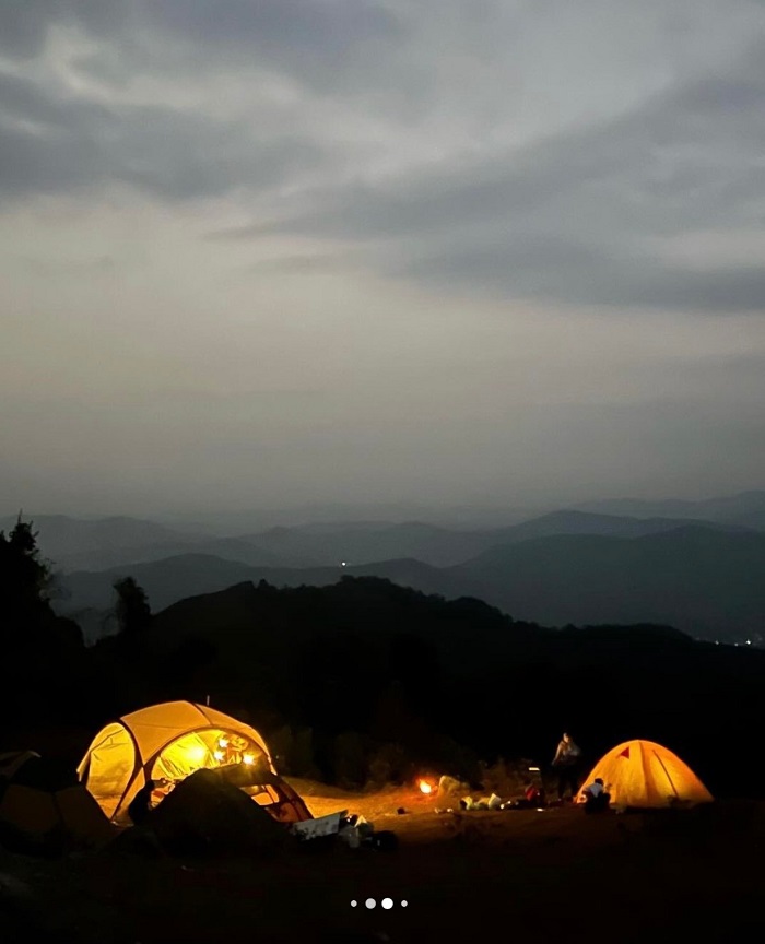 Cắm trại qua đêm tại Đồng Cao Bắc Giang là gợi ý không tồi