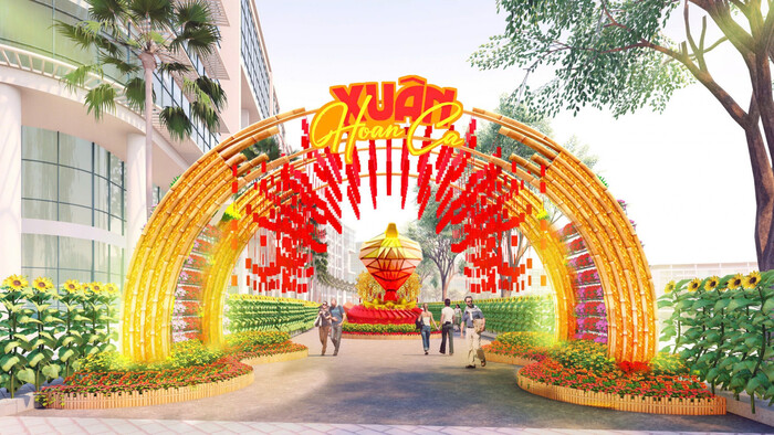 Khu vui chơi mở cửa xuyên Tết ở TP HCM - Hội hoa xuân Phú Mỹ Hưng 2025