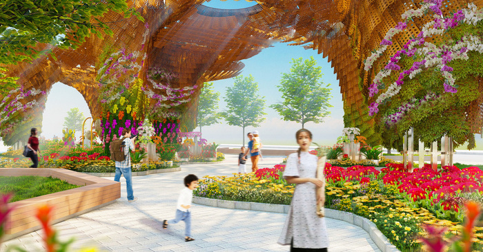 Khu vui chơi mở cửa xuyên Tết ở TP HCM - Đường hoa Tết 2025 ở phố đi bộ Nguyễn Huệ