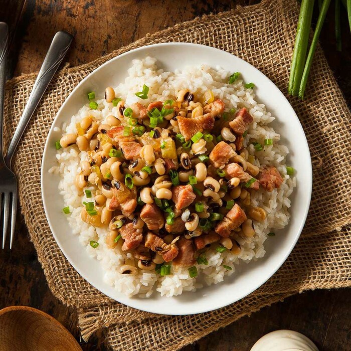 Món ăn truyền thống đón năm mới ở các nước - Hoppin' John, Mỹ