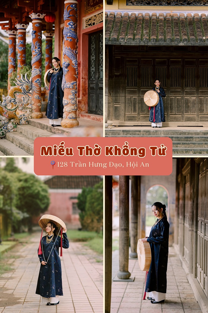 Miếu thờ Khổng Tử - Địa điểm chụp ảnh Tết ở Hội An 