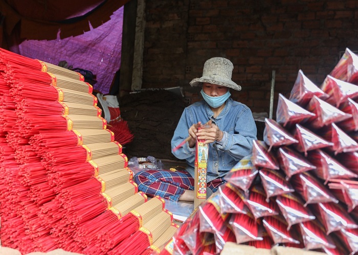 Cứ dịp cuối năm, Làng hương Quán Hương Quảng Nam lại tất bật vào vụ Tết