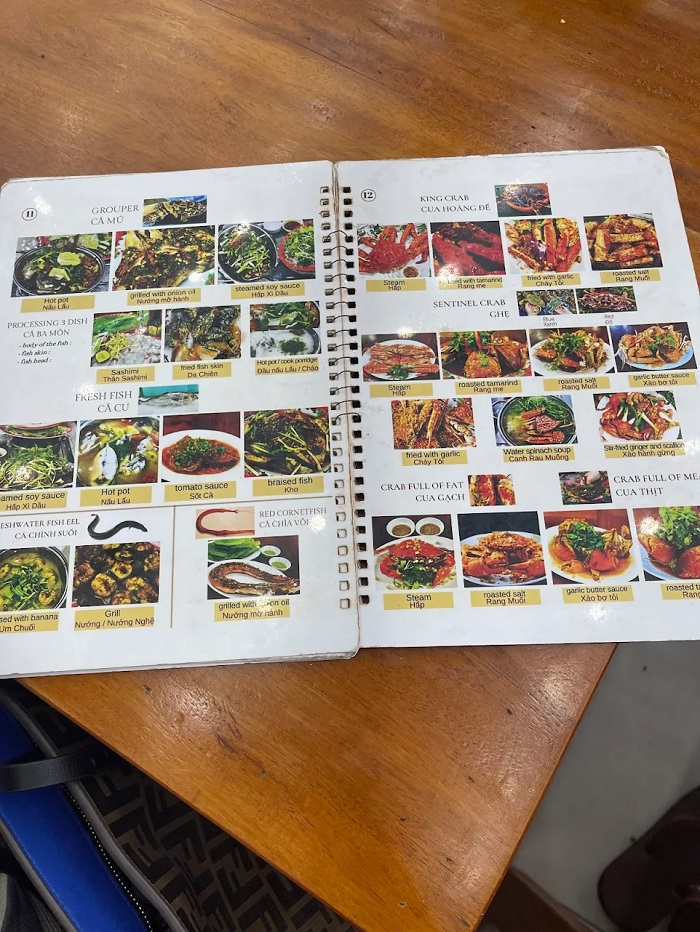 review quán Hải sản Bé Mặn Đà Nẵng đa dạng cho bạn lựa chọn