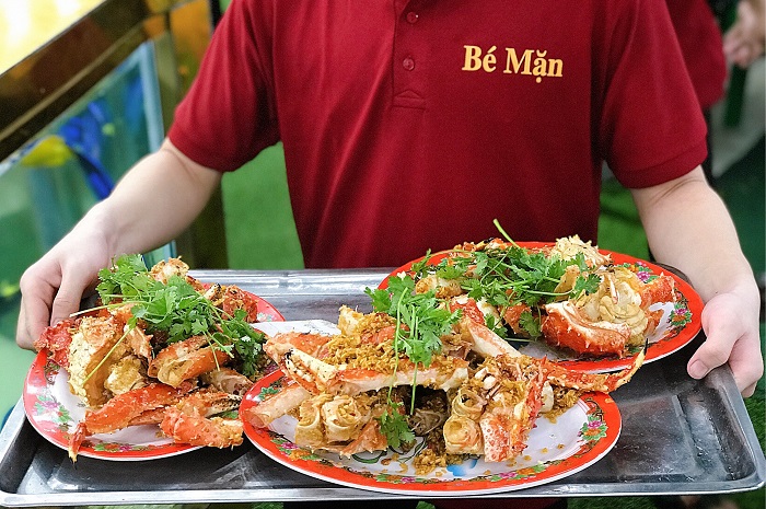 review quán Hải sản Bé Mặn Đà Nẵng chế biến đậm đà