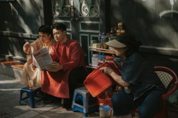 Cặp đôi “Chú Ninh - Anh Âm” khởi động Tết 2026 trong ngày Hà Nội nắng đẹp