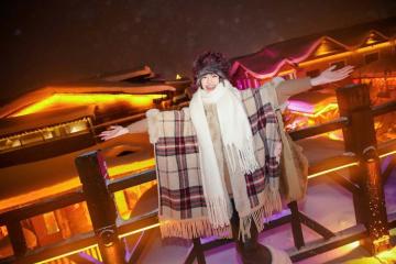 Á hậu Kiều Loan du xuân vi vu trượt tuyết tại Cáp Nhĩ Tân