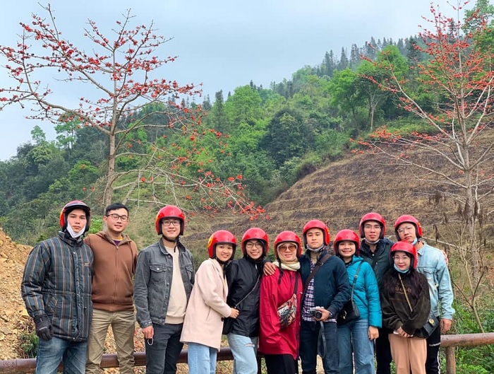 Bạn có thể di chuyển bằng nhiều cách để ngắm mùa hoa gạo ở Hà Giang