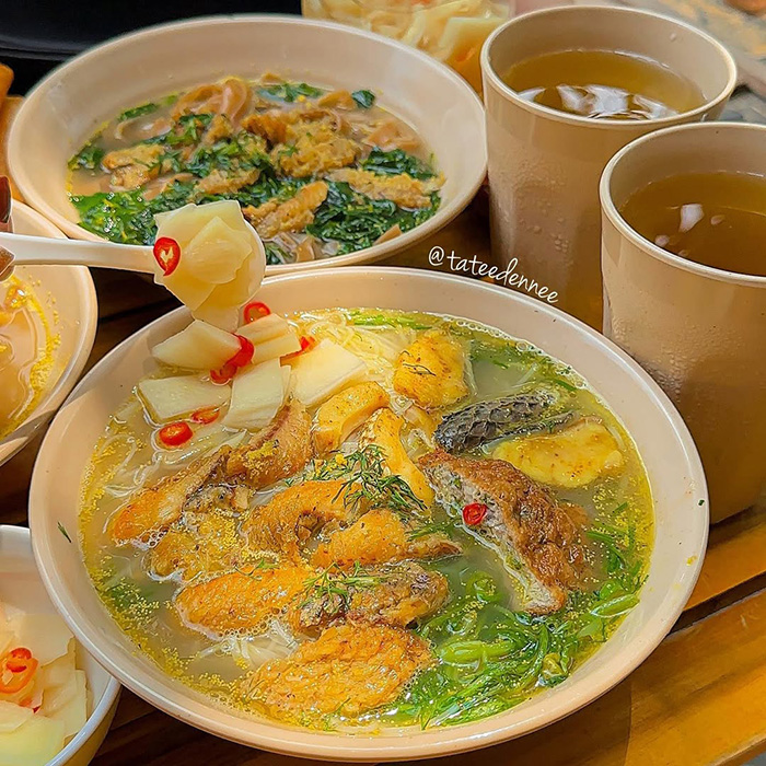 Thưởng thức bún, bánh đa cá rô đồng trong cẩm nang du lịch Hà Nam