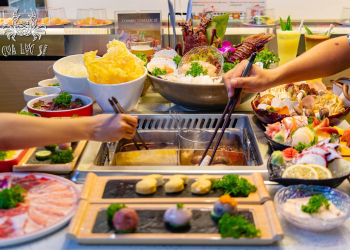 Các món lẩu tại đây được bày trí vô cùng bắt mắt