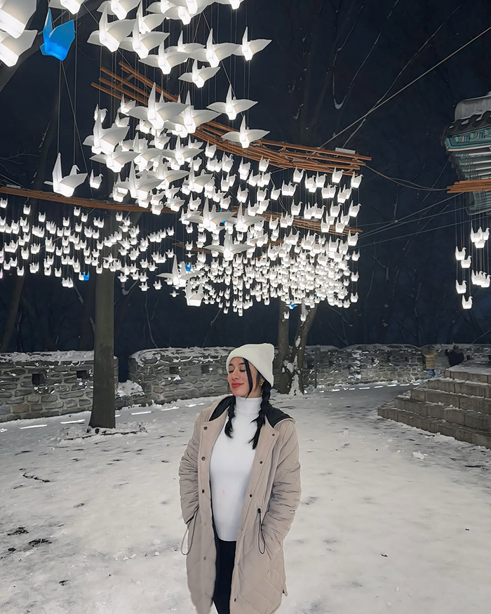 Phố Myeongdong gần tháp Namsan Hàn Quốc