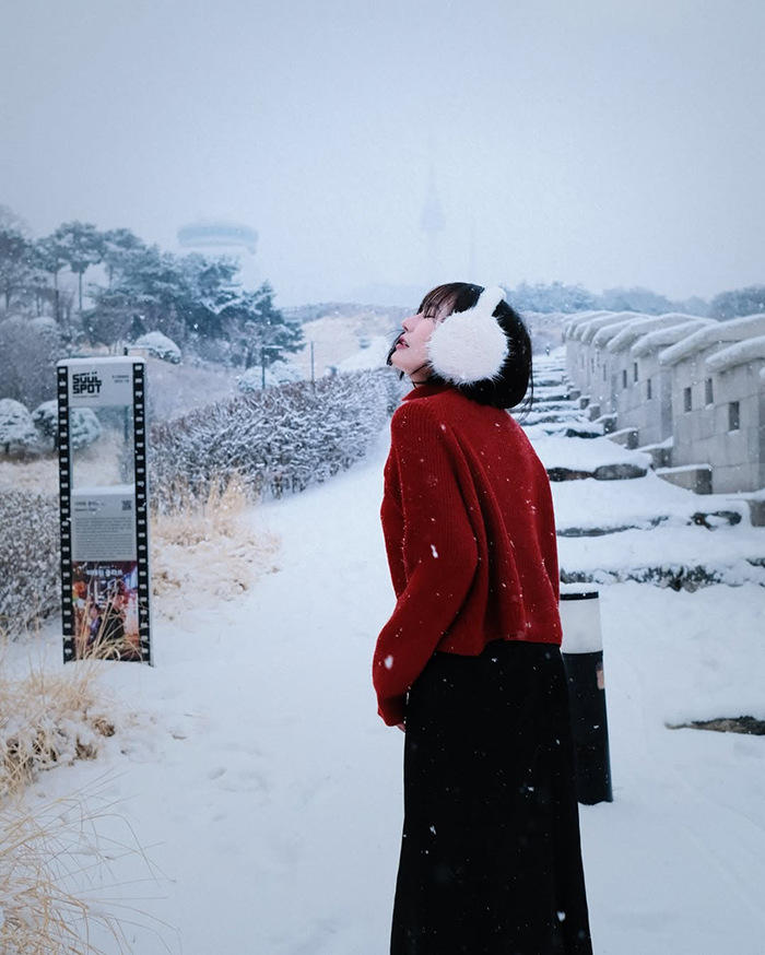 Du lịch tháp Namsan Hàn Quốc vào Mùa đông (tháng 12 - tháng 2)