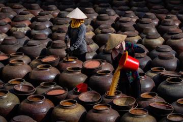 Làng nghề tương Bần Hưng Yên: Nơi làm nên đặc sản khó quên