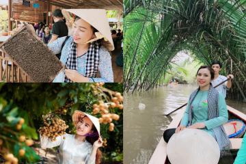 Du ngoạn vãn cảnh trên xuồng ba lá, tham quan miệt vườn sai trĩu quả tại cồn Thới Sơn Tiền Giang