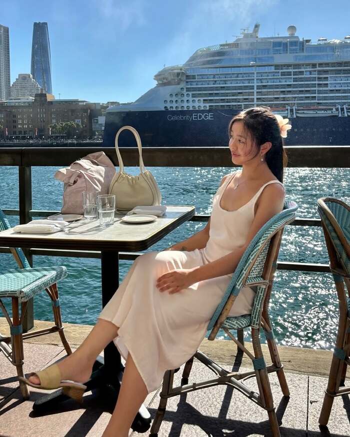 Có nhiều nhà hàng nằm xung quanh vịnh Darling Habour Úc 