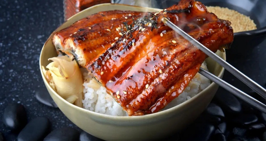 Theo cẩm nang du lịch Hiroshima, cơm lươn biển nướng than là món ăn đáng để trải nghiệm