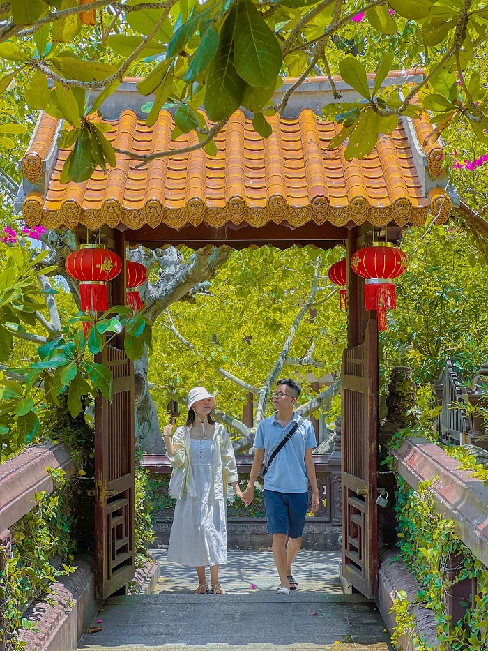 Không gian xanh mướt tại điểm du lịch gần sân bay Phù Cát Bình Định