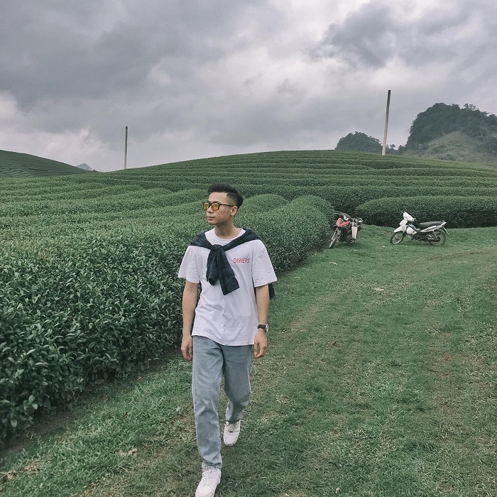 Bạn có thể dễ dàng tìm tới đồi chè Trái tim Mộc Châu