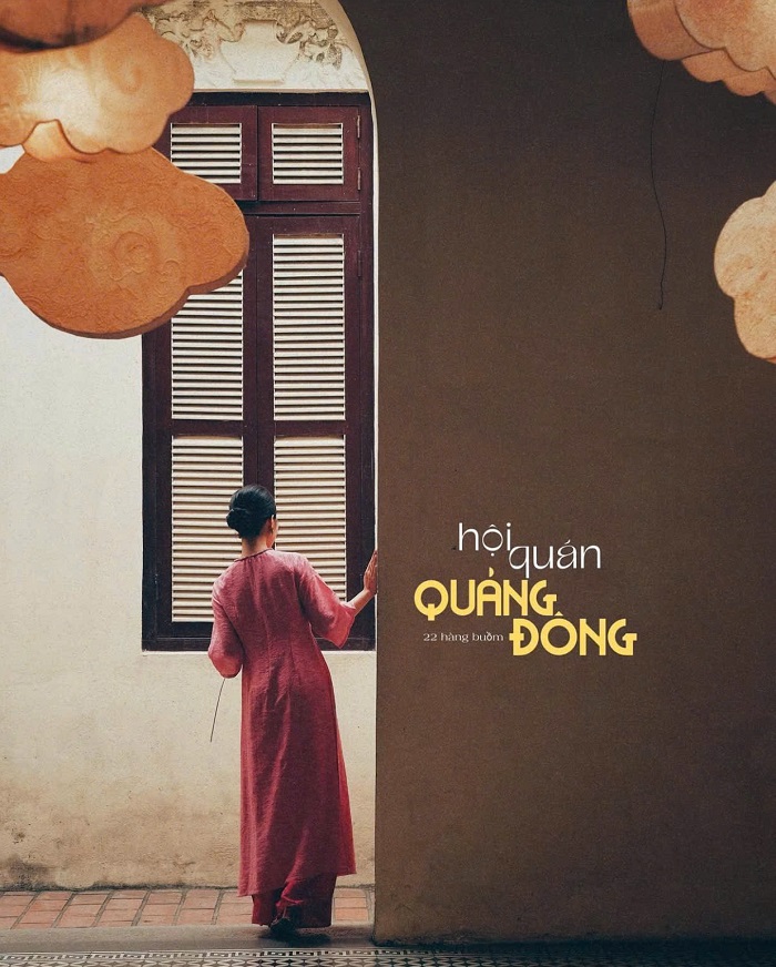 Hội quán Quảng Đông cách không xa Hồ Hoàn Kiếm Hà Nội