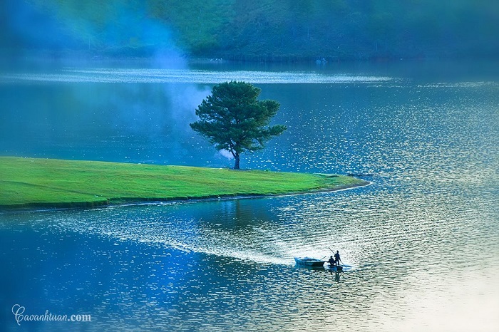 Kinh nghiêm du lịch Đà Lạt 30/4-1/5 rằng khung cảnh mộng mơ tại hồ Suối Vàng Đà Lạt