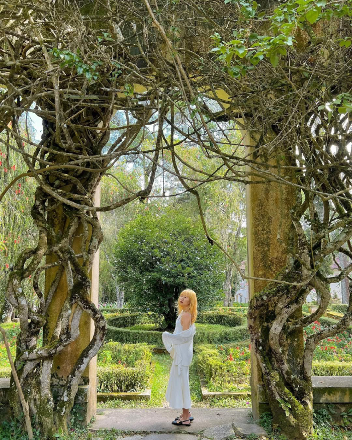 Phần sân vườn như những thước phim cổ tích