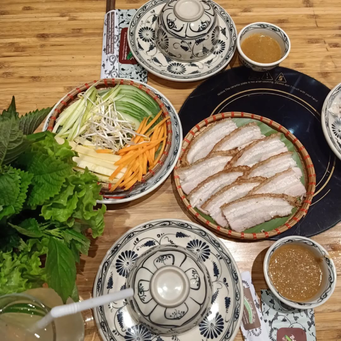 Bánh tráng thịt heo thanh đạm dễ ăn