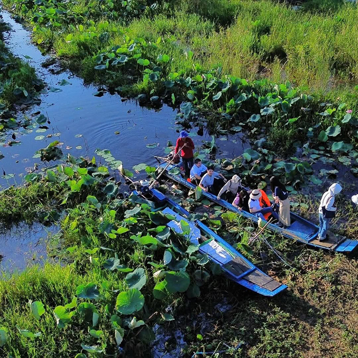Làng nổi Tân Lập tại cẩm nang du lịch Long An