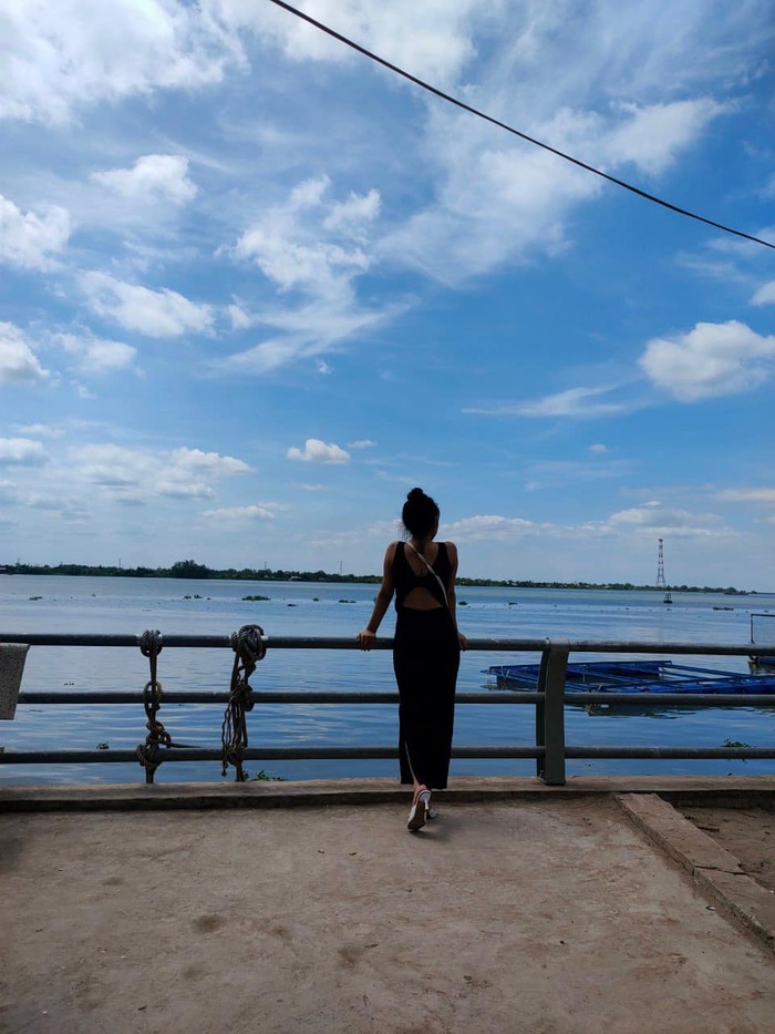 Ngắm cảnh từ cầu Mỹ Thuận Vĩnh Long