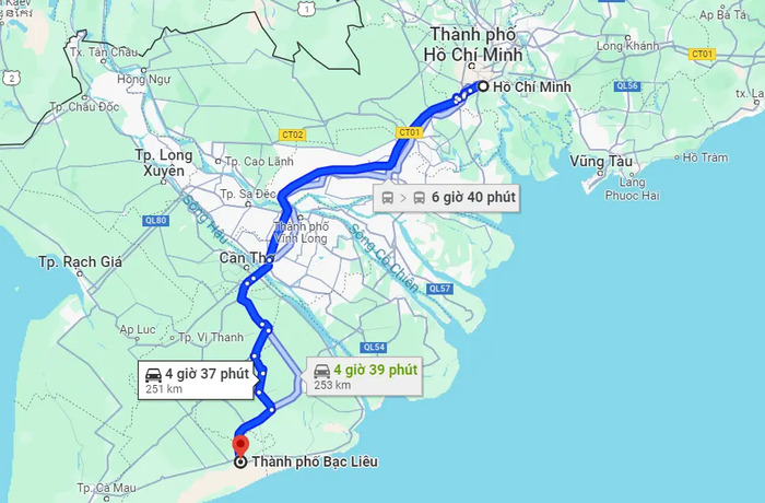 Hướng dẫn di chuyển đến chùa Hưng Thiện Bạc Liêu