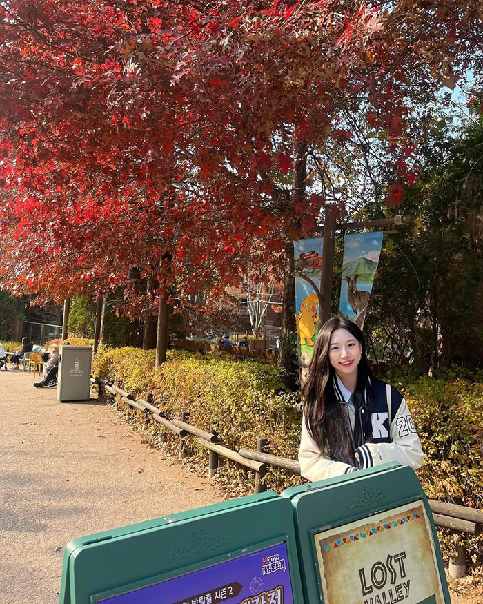 Mùa thu (tháng 9 - tháng 11) – Lãng mạn sắc lá đỏ và Halloween kỳ bí tại công viên Everland hàn quốc