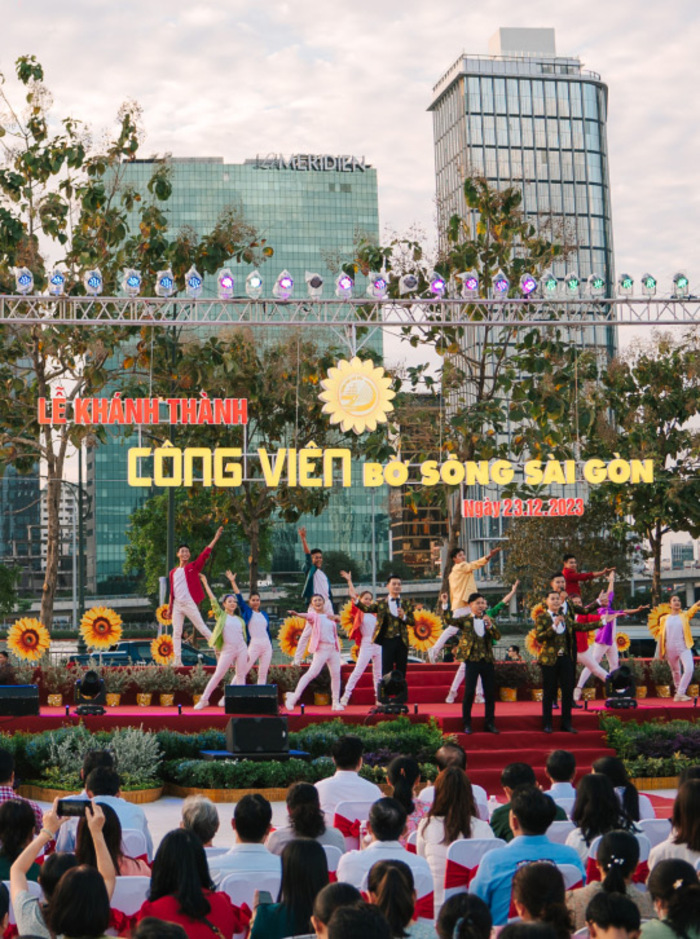 Sân khấu trung tâm tại công viên Sáng Tạo TP Thủ Đức