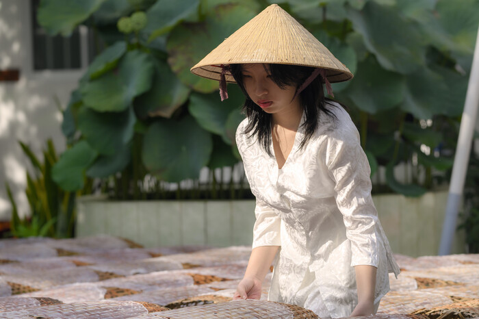 Làng bánh tráng cù lao Mây Vĩnh Long đã tồn tại gần 100 năm