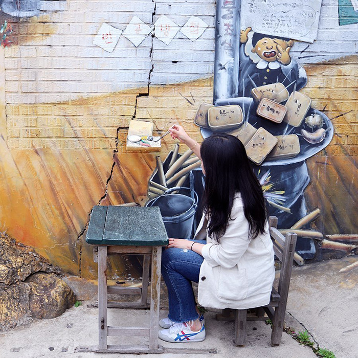 Mùa thu - Sắc lá vàng lãng mạn giữa không gian nghệ thuật tại làng bích họa Mabijeong hàn quốc