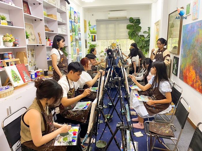 Địa điểm workshop vẽ tranh ở Hà Nội ngay trung tâm thành phố