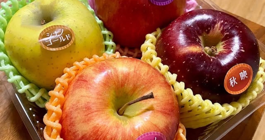 Táo Shinshu có độ giòn và vị ngọt đậm đà tự nhiên