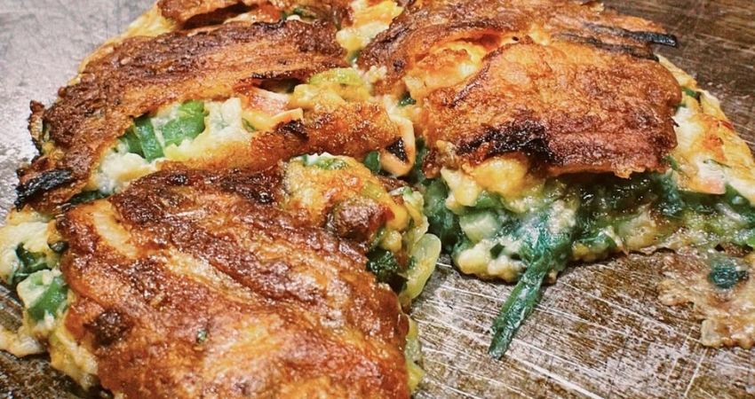 Phiên bản đặc biệt với hành lá trong món Negiyaki sẽ khiến bạn cực kỳ ấn tượng