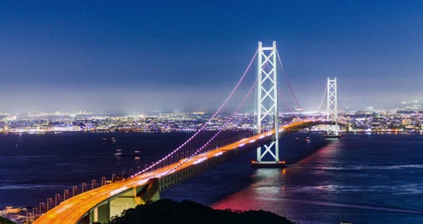 Cầu Akashi Kaikyō được mệnh danh là cây cầu dài nhất thế giới