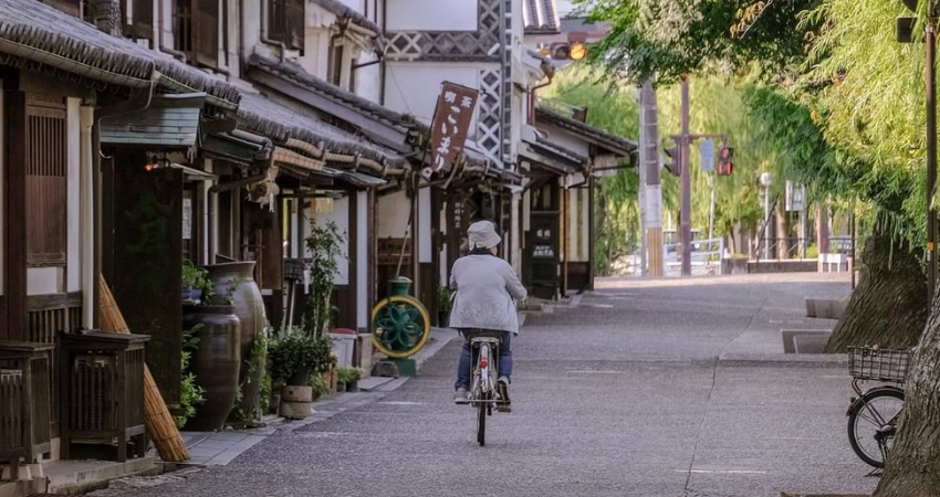 Quay ngược thời gian trở về miền ký ức tại thị trấn Kurashiki Bikan