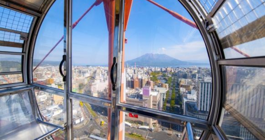 Đài quan sát tại trung tâm mua sắm Amu Plaza Kagoshima