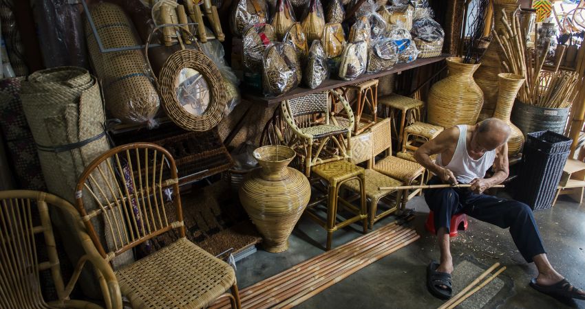 Bạn cũng có thể chọn các sản phẩm đan lát để làm quà lưu niệm - cẩm nang du lịch Bukit Mertajam Malaysia