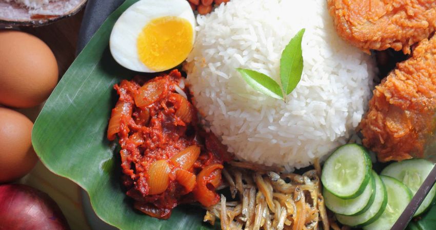 Nasi Lemak - cẩm nang du lịch Cyberjaya Malaysia