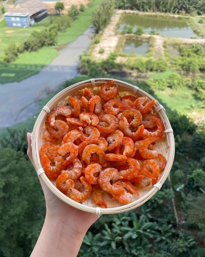 Tôm khô chắc nịch là đặc sản Hà Tiên