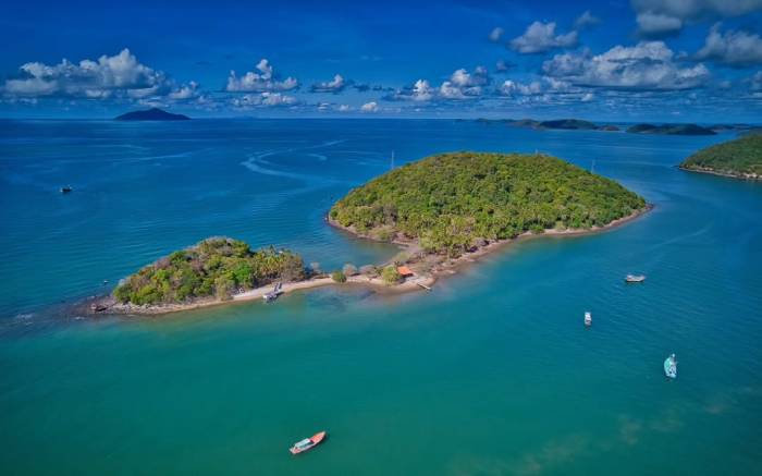 Quần đảo Bà Lụa từ trên cao