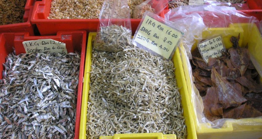 Các loại hải sản khô tại Pangkor - cẩm nang du lịch Pangkor Malaysia