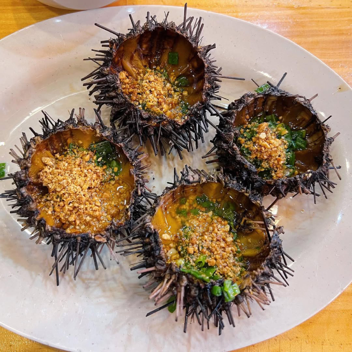 Nhum biển nướng có “tạo hình” thú vị