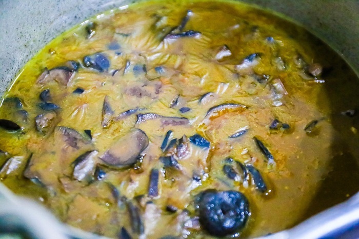 Cháo ấu tẩu Hà Giang mang hương vị độc đáo với cách chế biến kỳ công. 