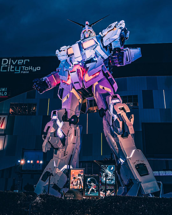 Khám phá bức tượng khổng lồ tại đảo nhân tạo Odaiba Nhật Bản