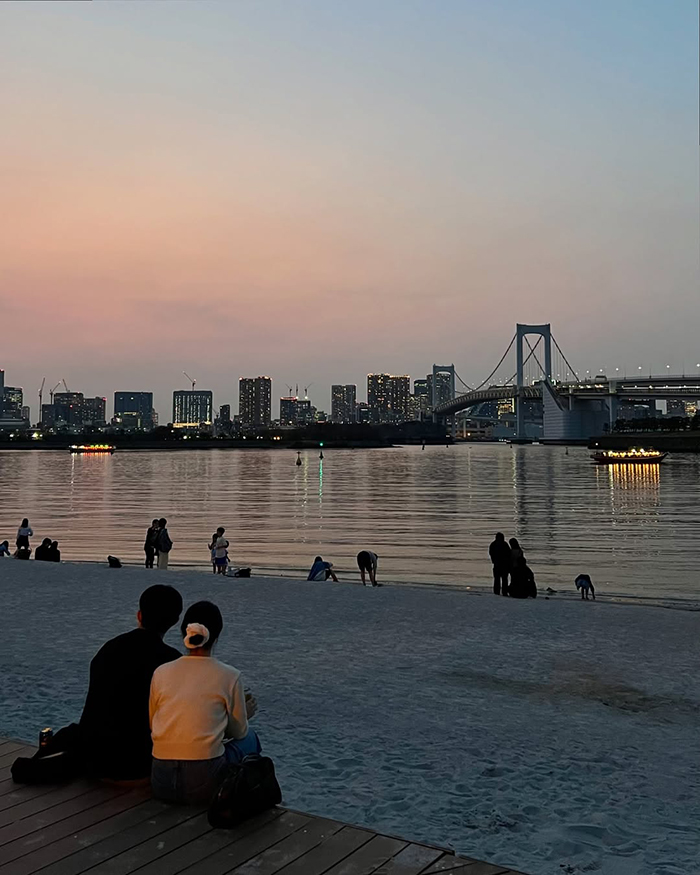 Mùa thu (tháng 9 – tháng 11) tại đảo nhân tạo odaiba nhật bản